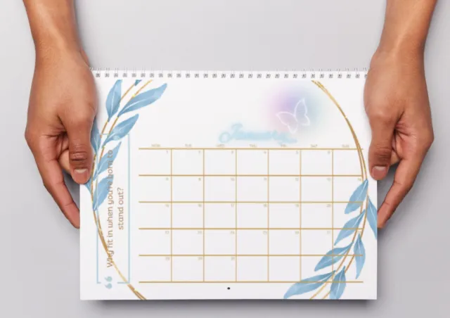 2024 Printable Calendar Elegant Inspirational quotes,Minimalist, Digital copy