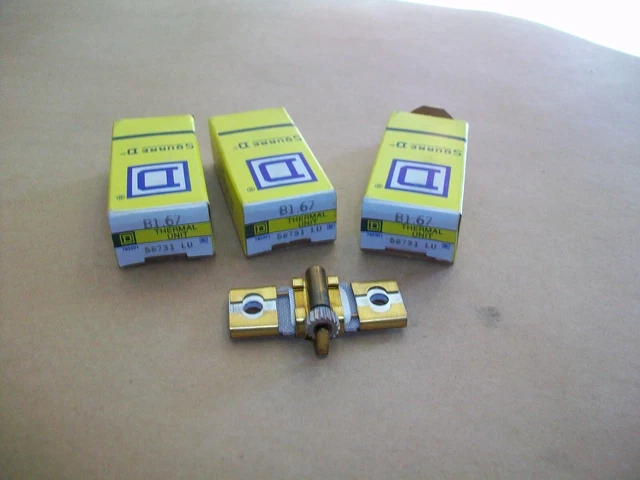 3pc SQUARE D OVERLOAD RELAY THERMAL UNIT B1.67  NEW