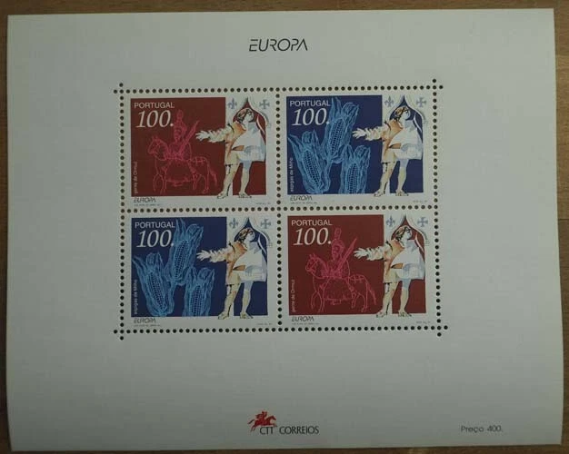 1994 Portugal; 100 Blocks Ritter, postfrisch/MNH, Bl. 99, ME 800,-