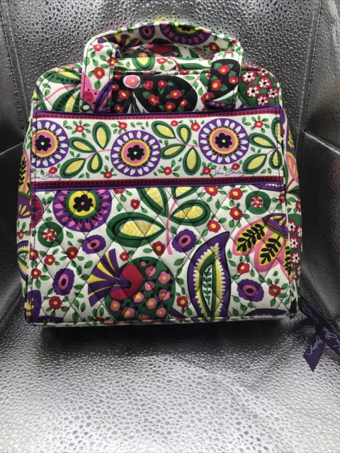 Vera Bradley Toiletry Bag Pink Purple Paisley Hanging Organizer Travel Retro New
