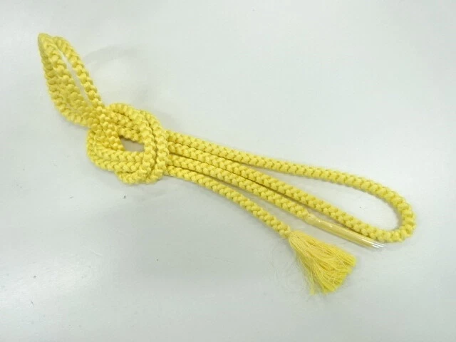 6140855: Japanese Kimono / Vintage Hand-Tied Obijime Cord