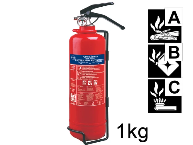 1 kg estintore polvere con manometro, estintore auto estintore a polvere