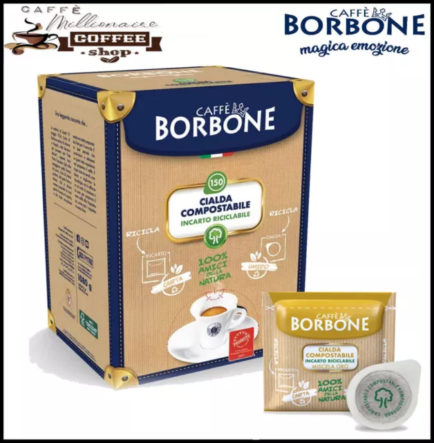 Cialde Caffè Borbone Miscela Oro Filtro Carta ESE 44 MM Gratis