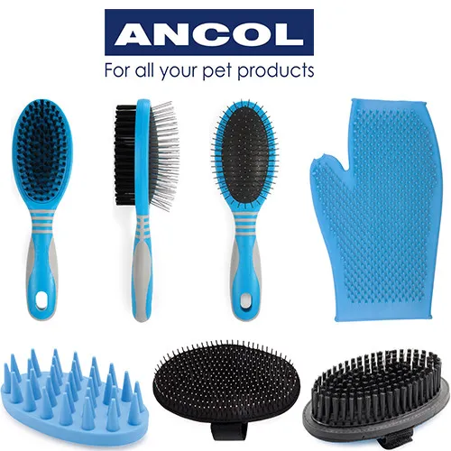 Ancol Dog Grooming Ergo Brush Pad Massage Glove Pin Bristle Lint Roller