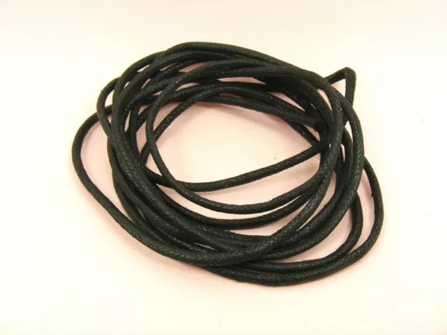 5M Round WAXED Cotton String Thread CORD DIY Bracelet Necklace 1/ 1.5/ 2/ 3/ 4mm