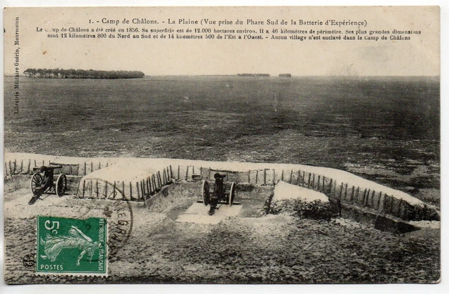 CHALONS SUR MARNE - Marne - CPA 51 - Vie Militaire Au camp - la plaine
