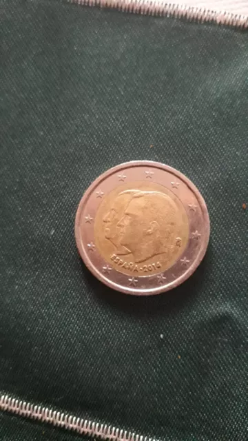 Sondermünzen Spanien: 2 Euro Münze 2014 Thronwechsel Sondermünze Gedenkmünze