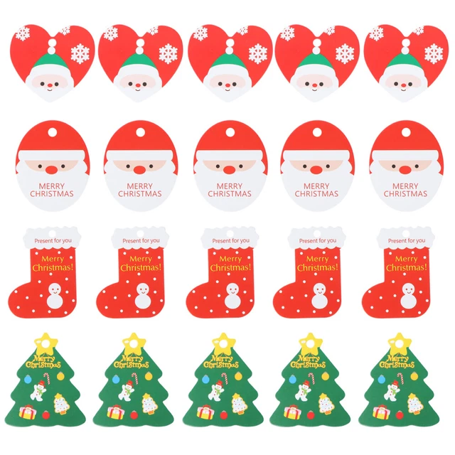 Colgante de Navidad regalos de Navidad medias relleno regalos papel colorido