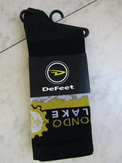 NWT DeFeet Extra Mile Racing Gran Fondo Salt Lake Unisex Cycling Socks Size S/M
