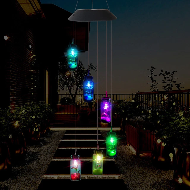 6 LED LED Hanging Lamp LED Yard Light Solar Lights Outdoor Lawn