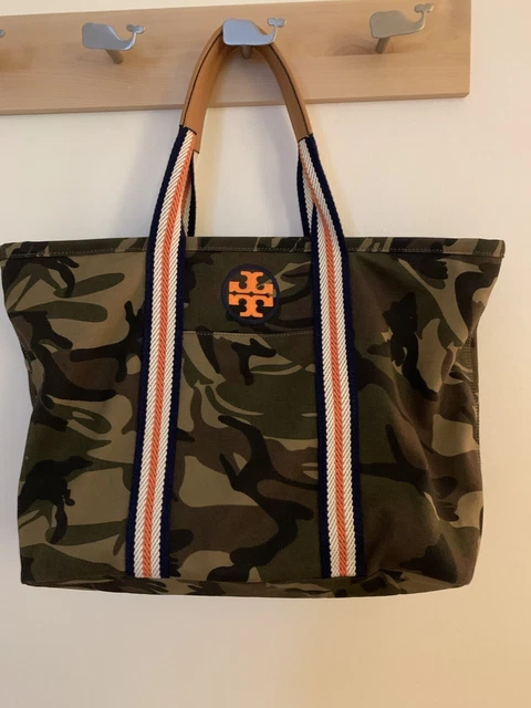 Tory burch sales camo tote