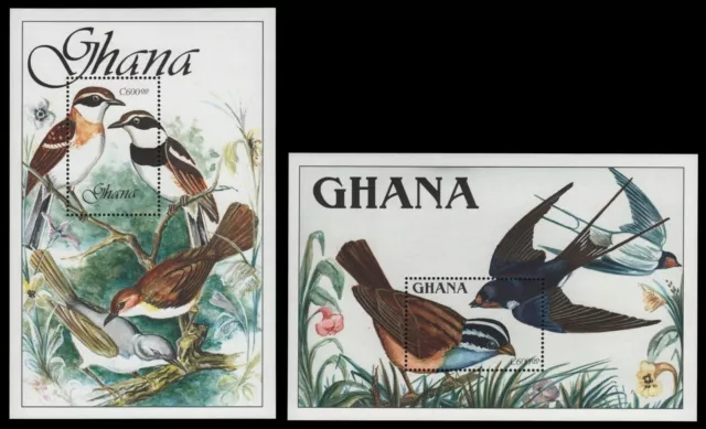 Ghana 1989 - Mi-Nr. Block 147-148 ** - MNH - Vögel / Birds