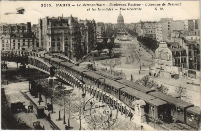 CPA PARIS 7e Le Metropolitain Bd Pasteur (998146)