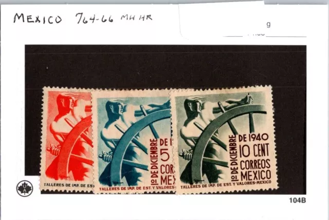 Mexico Stamps # 764-66 MHHR