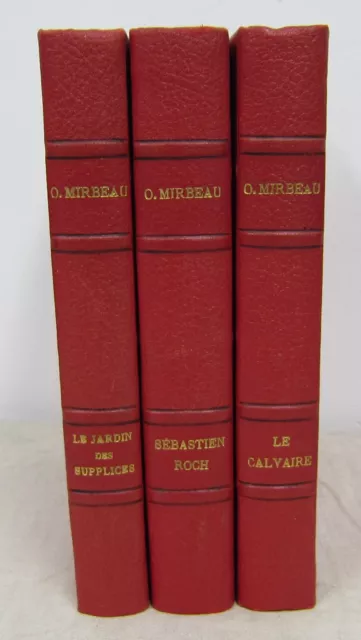 3 volumes reliés Octave Mirbeau illustrés Dignimont Edy Legrand Berthold Mann