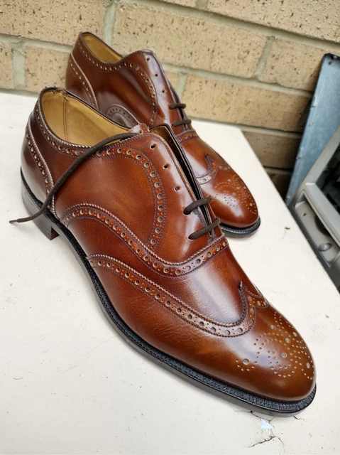 Wingtips ORIGINAL SAXONE MEN'S Brown Wingtips Brogue Shoe Size UK 11 £149.99 ...