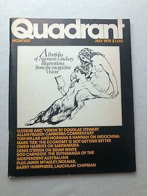 Vintage Quadrant Magazine July 1975 Norman Lindsay