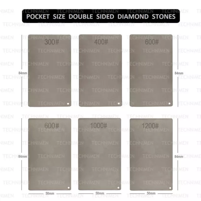 Card Size Double Sided Diamond Stone Honing Sharpening Razor Cutting Tools Blade