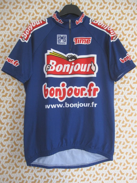 Maillot Cycliste Vintage Lampre Daikin 2001 - Santini SMS - Taille L - Bleu