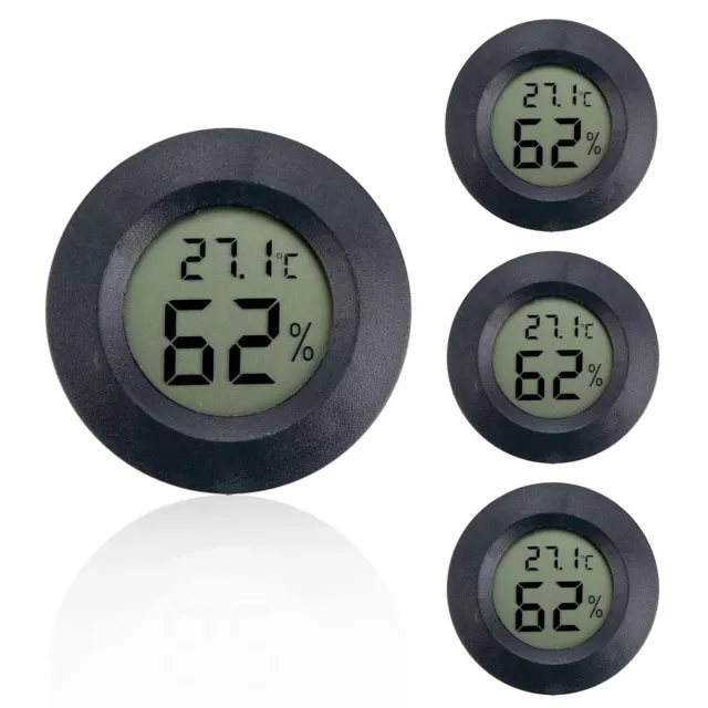 4Pack LCD Digital Hygrometer Thermometer Mini Digital Room Temperature Meter UK