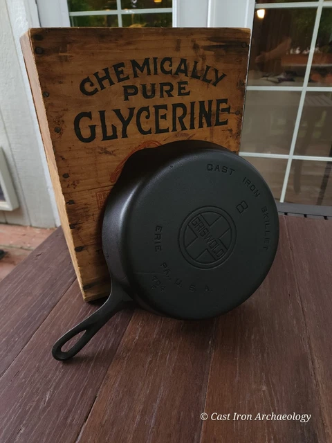 Griswold #8 Cast Iron Skillet With Large Block Logo Restored