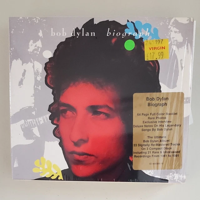 BOB DYLAN – Biograph – Original 1985 3-Cd Deluxe Box Set
