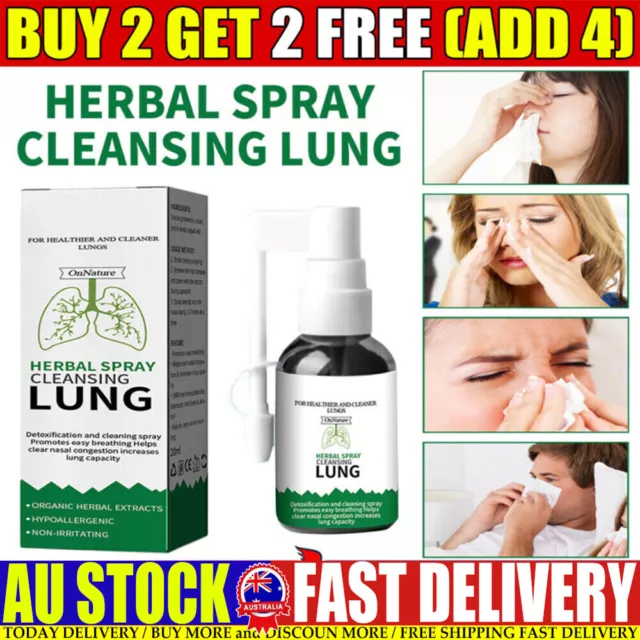 Herbal Spray Cleansing Lung Organic Herbal Throat Oral Relief Throat #AU#