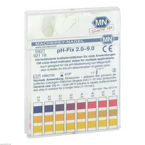 PH-FIX Indikatorstäbchen pH 2,0-9,0 100 St