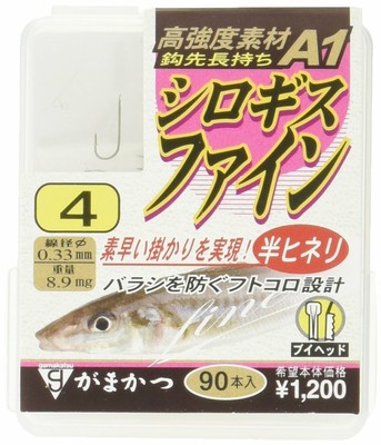 Gamakatsu Gamakatsu single Hook THE BOX F1 KISU #7 90pon light brown  Fishing Hook 