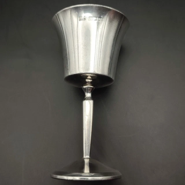 Vintage Solid Sterling Silver 925 Cup Goblet Chalice 4"/2" 65g Birmingham 1971