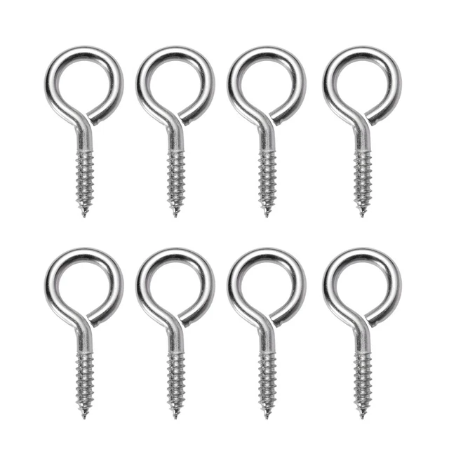 25 piezas ganchos para ojos atornillados tornillos joyería fianza acero inoxidable