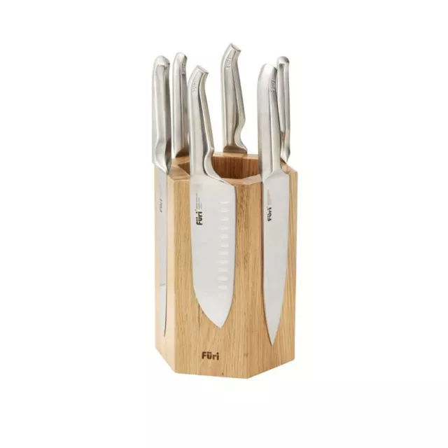 Furi - Pro Magnetic Hexagonal 7pc Knife Block Set