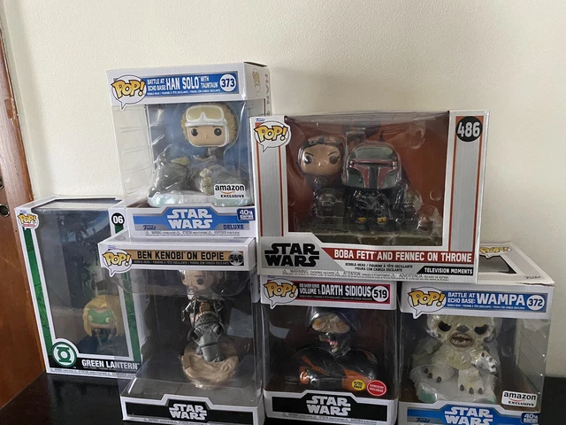 star wars Dc funko pop Lot Han Solo Green Lantern Darth Boba Fett star wars Dc funko pop Lot Han Solo Green Lantern Darth Boba Fett