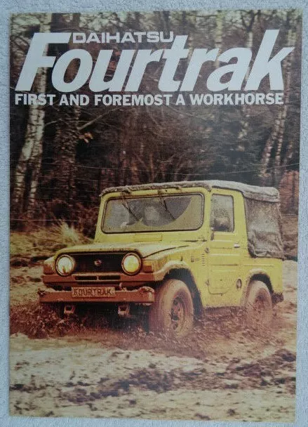 Daihatsu Fourtrak Brochure 1982 Swb Soft Hard Top Riviera Lwb Pick Up