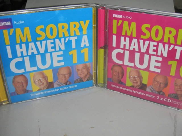 "I'm sorry I haven't a clue" 10 and 11. 4 CD's A