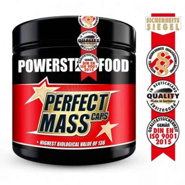 POWERSTARFOOD PERFECT MASS CAPS Aminosäuren Komplex 300 Kaps Premium