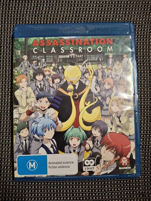 ASSASSINATION CLASSROOM 4-DISC Blu-ray DVD Anime Season Part One