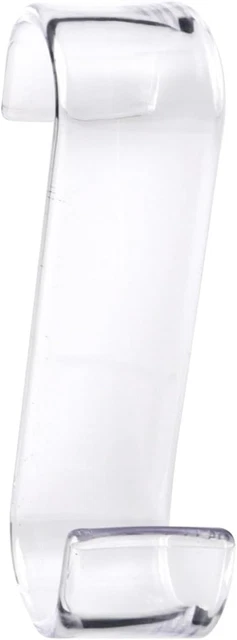 Ganci Per Termosifone - Trasparenti E Arancioni, Resina Termoplastica - Portata Max 8 Kg - Foto 2