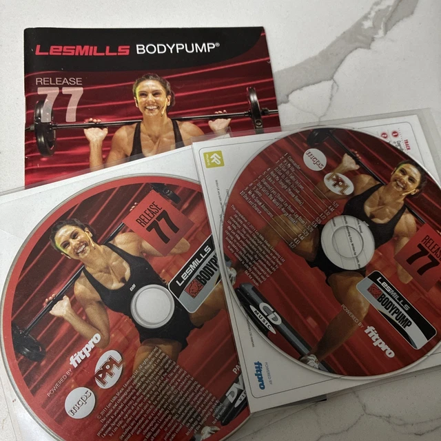 LES MILLS BODYPUMP BODY PUMP 77 DVD CD plus notes - £29.82