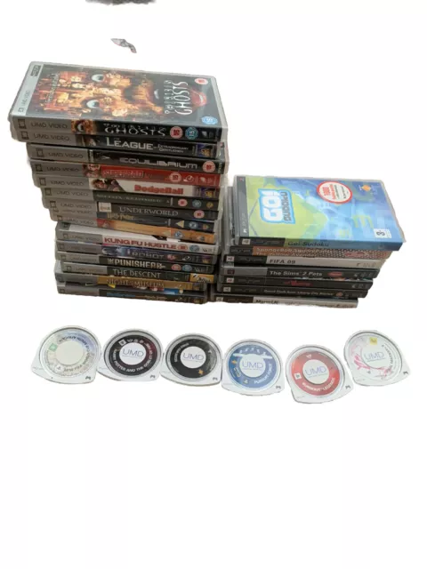 PSP Game And Movie Bundle Please Read Description + 2 Protective Console Cases