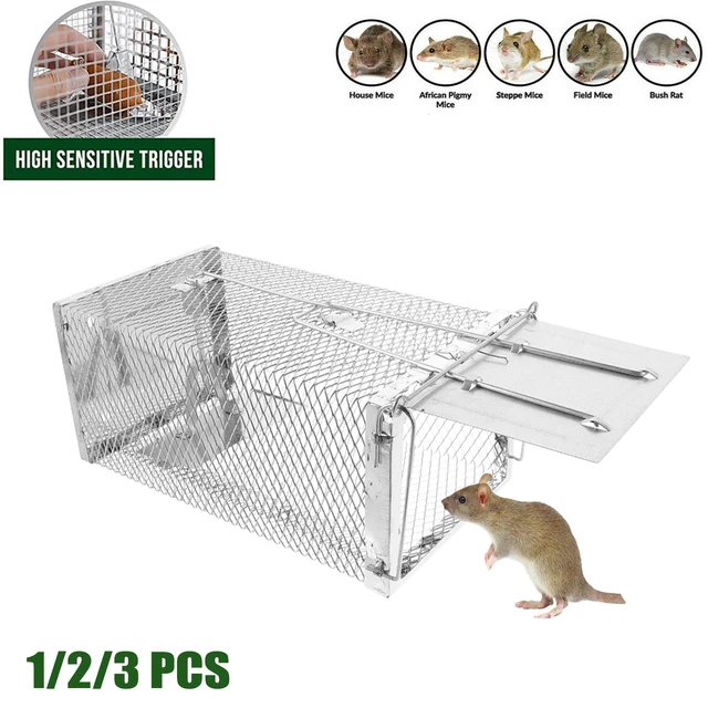 1/2/3PCS RAT TRAP Cage Small Live Animal Pest Rodent Mouse Control