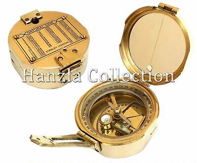 Nautical Direction Brunton Compass Maritime 3 Inch Heavy Brass Vintage Compass