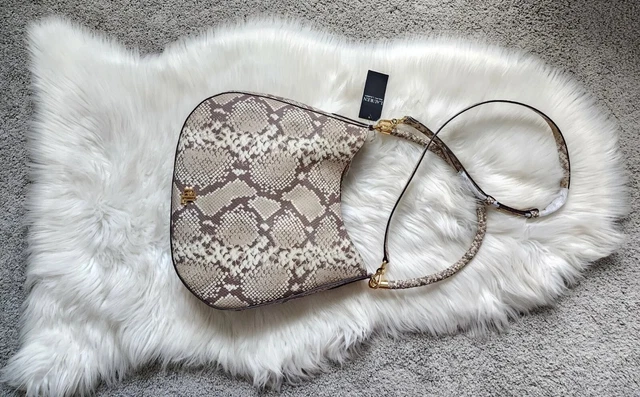 LAUREN RALPH LAUREN Python Print FARRO S/B Charli Shoulder Crossbody Bag Fall D1