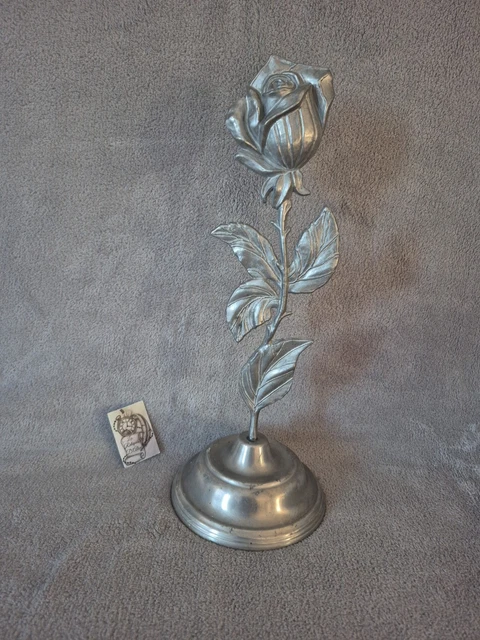 Pot En étain Vintage Signé Arsene Maigne - Artisanat D'art - Gris