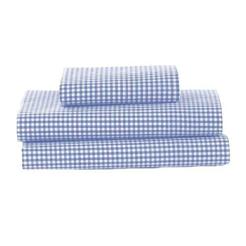bkb Gingham Sheet Set Light Blue