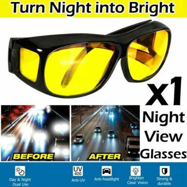 Night Sight Car Driving Glasses Sunglasses Polarized Anti Glare Night Vision