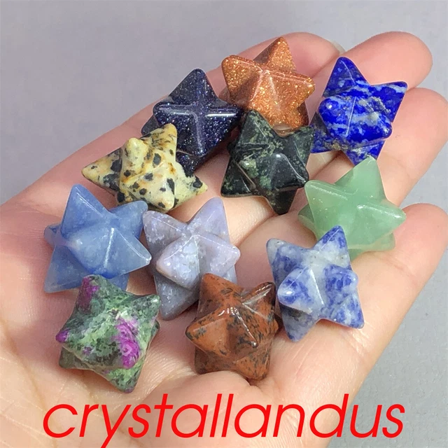 10pcs Wholesale Natural Mixed Merkaba Star Quartz Crystal Skull Reiki Healing