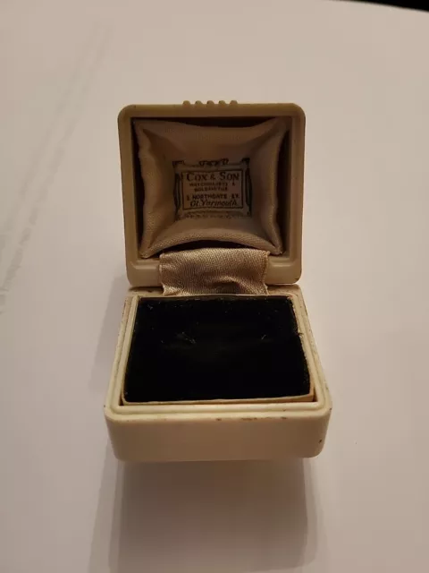 Vintage Cox & Son Gt Yarmouth Art Deco Ring Box 3