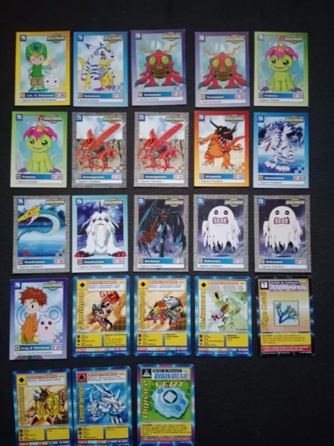 Lot de 23 cartes Digimon