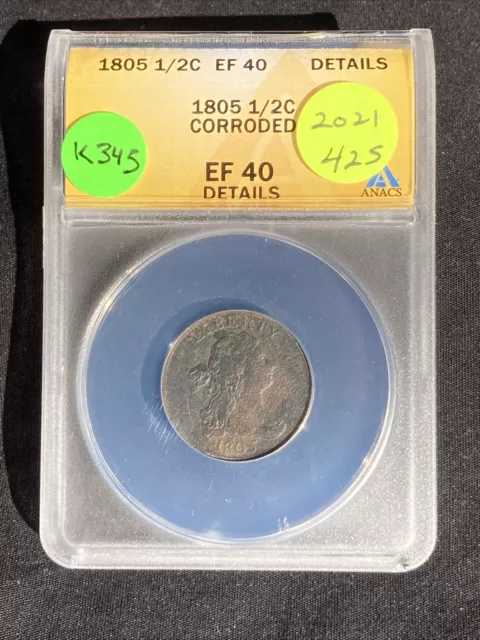 1805 Half Cent K345 1805 Half Cent K345
